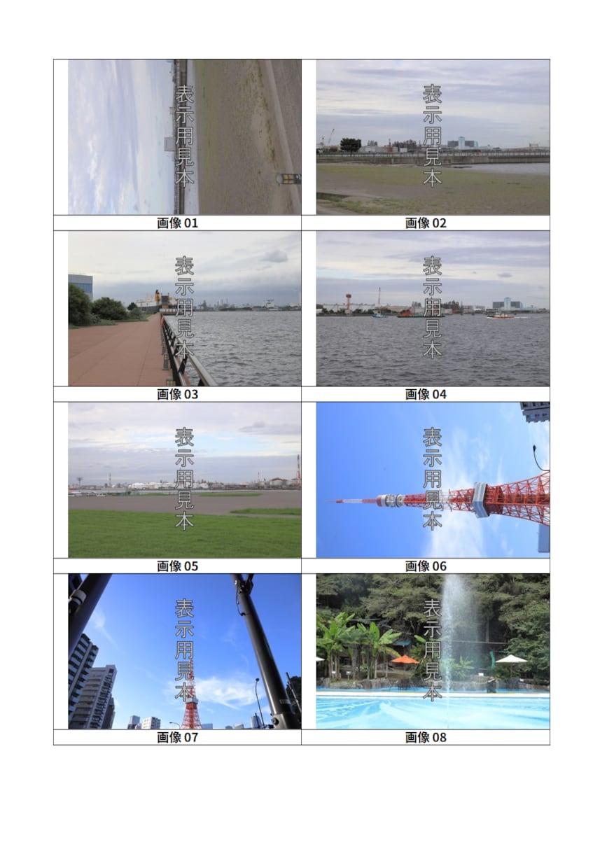 撮影した画像の一覧をファイルにします お客様が持つ画像を編集可能な一覧にします イメージ1