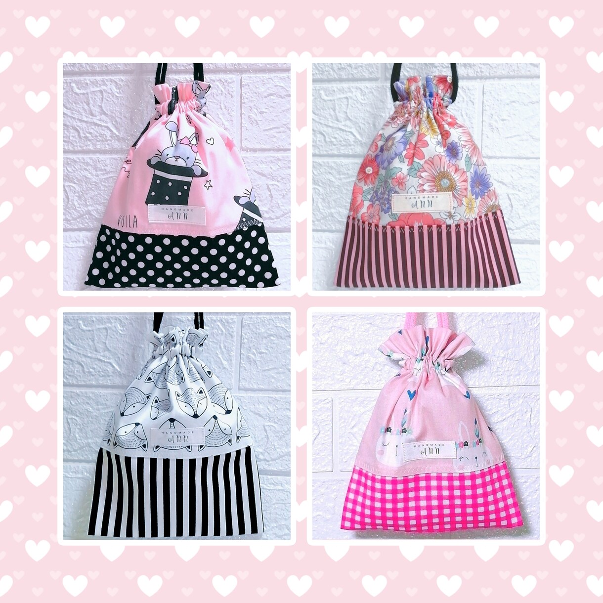 製作キットで【コップ袋・巾着袋】が簡単に作れます 製作中に困った際はサポートします★入園入学準備品キット イメージ8