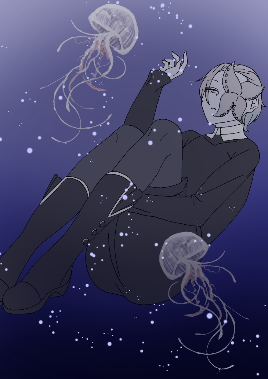 暗い色で描きます 淡いような、ダークな世界観です イメージ2