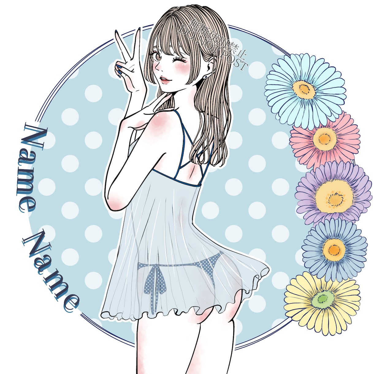 お写真からイラストアイコン作成いたします お洒落なイラストをアイコンにしませんか？ イメージ5