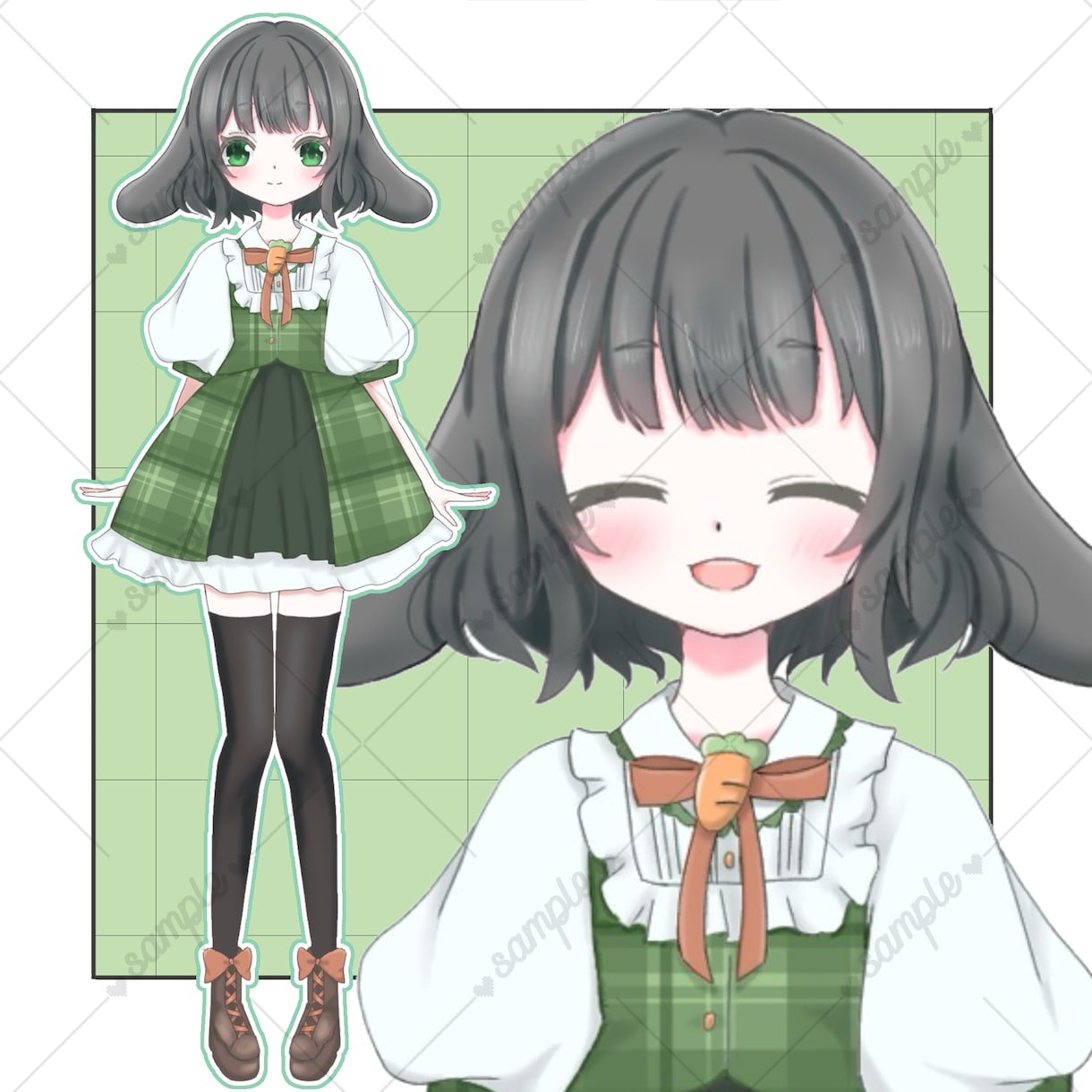 Vtuberデビューお手伝いします 1枚絵からのパーツ分けやSDキャラのパーツ分けイラスト可能！ イメージ1