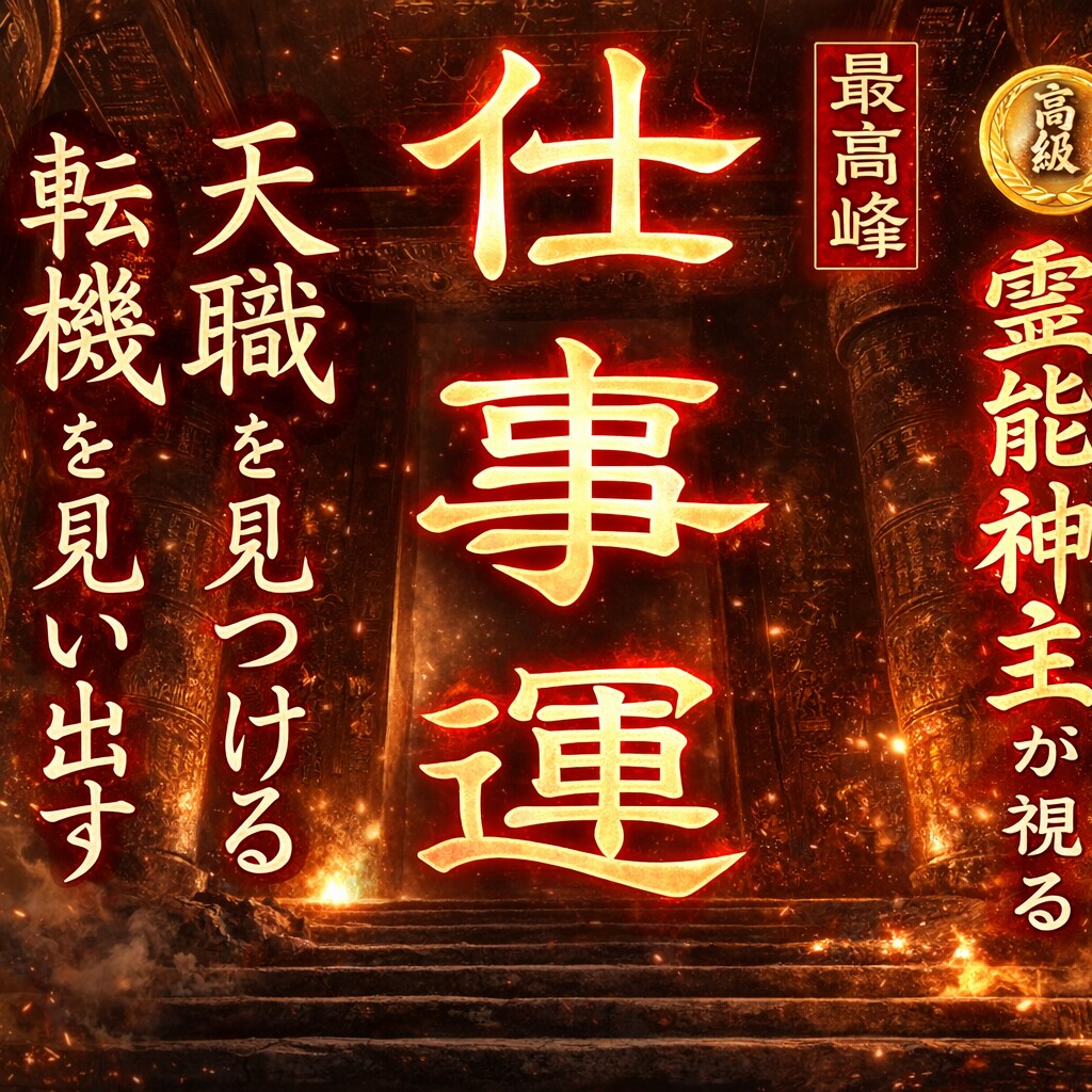 天職の発掘◆転機の訪れは？◆仕事運を完全鑑定します 【最高の人生が始まる＆霊視輝かしく働く】大ボリューム鑑定 イメージ1