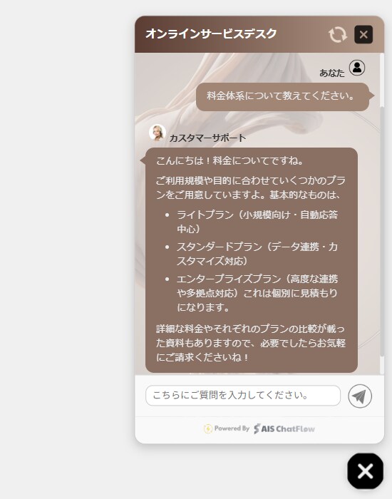 高性能AIで業務改善！独自AIボット導入支援します 独自AIエージェント群で問合せ・情報共有を自動化 イメージ4