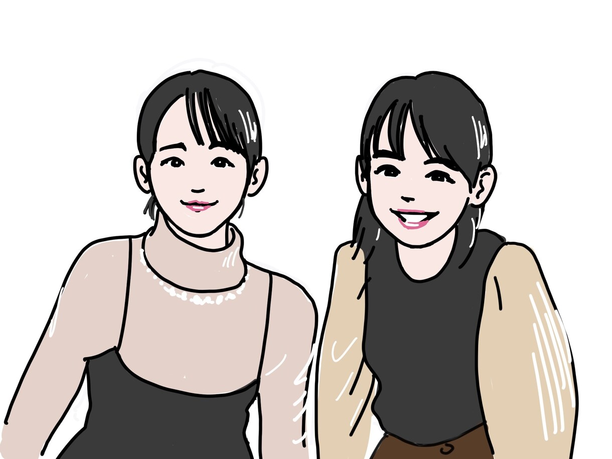 シンプルで温かみのある似顔絵やイラスト描きます 暖かみのある線画にシンプルな着色が特徴的です。 イメージ5