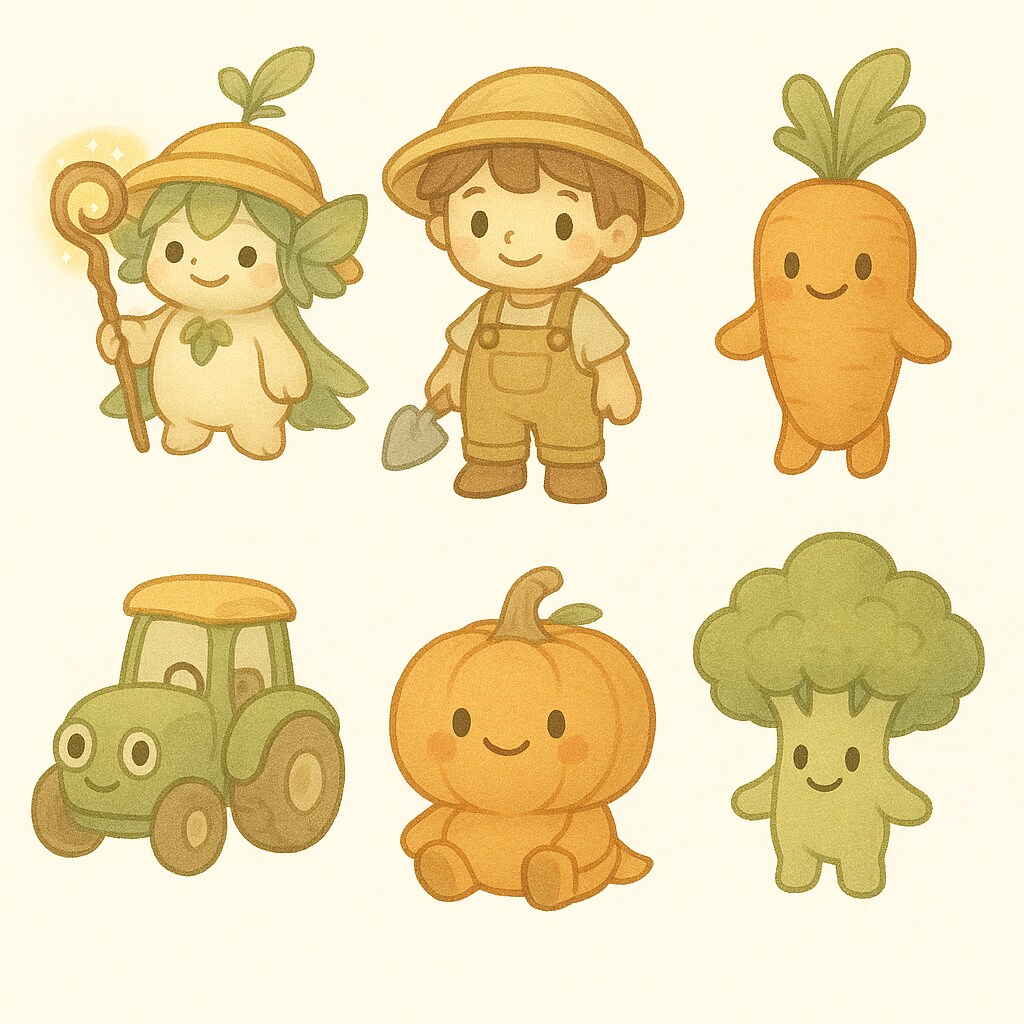 農業用マスコットキャラを作成します お客様に覚えられる農業マスコットキャラを作成 イメージ4
