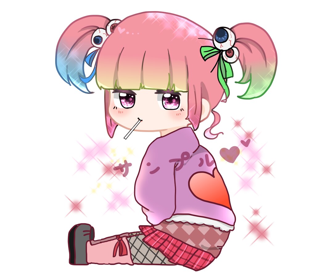 オリジナルお座りアイコン描きます オリジナルの可愛いアイコンがほしい方是非！ イメージ2