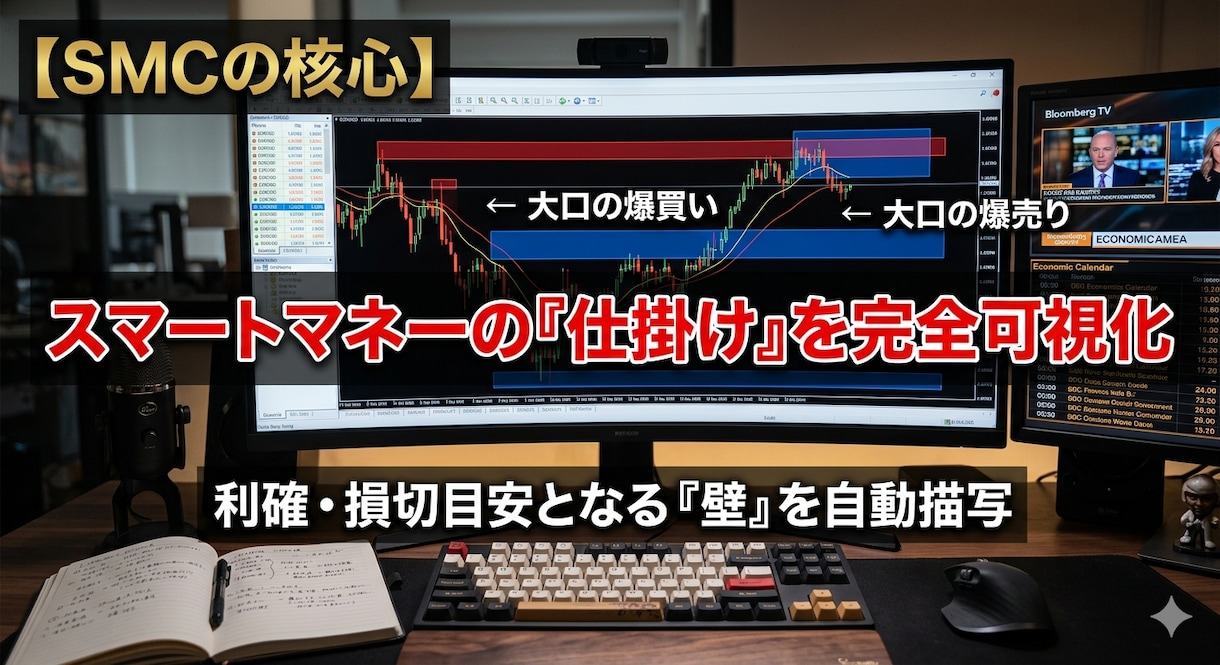 機関投資家の足跡を可視化！相場の本質をAIが捉ます 大口の仕掛けを自動解析。徹底サポートで迷いなく使えます。 イメージ1
