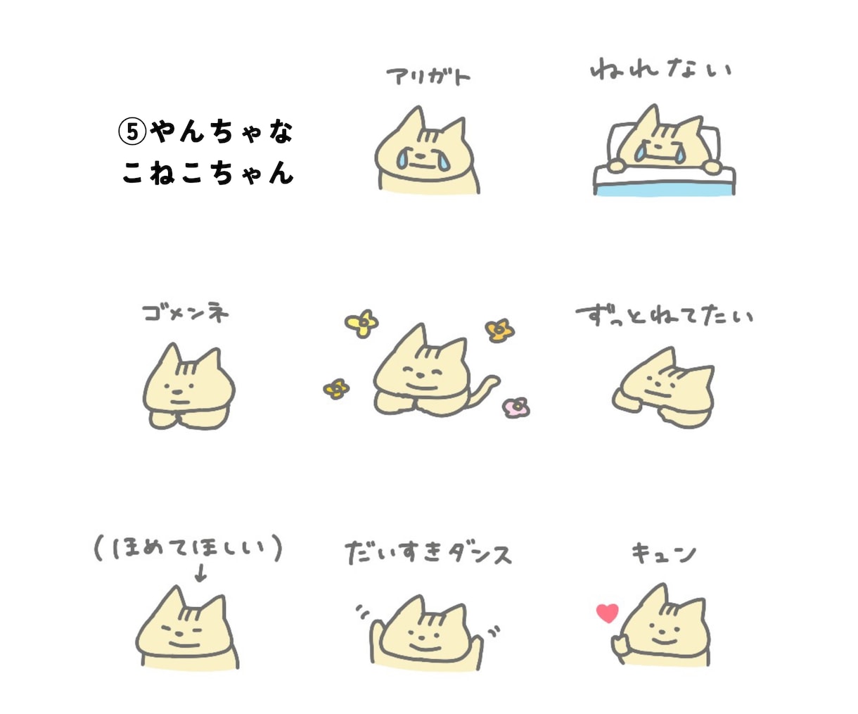 オリジナルLINEスタンプ制作します お好きな言葉とキャラクターを組み合わせて作れます♪ イメージ6