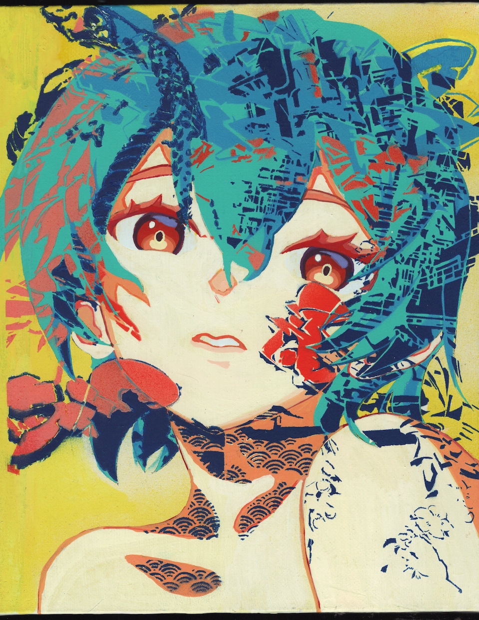 アーティスティックでドライなイラストを作ります クールでアーティスティックなストリートアート風なイラスト イメージ1