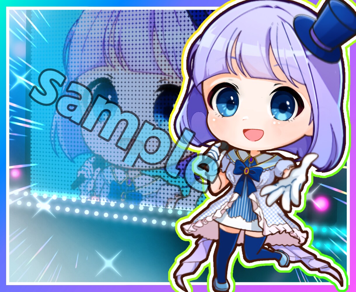 ちびぷにっとかわいい♡イラスト描きます チビプニっと笑顔になる商用OKデフォルメイラスト！動物も☻ イメージ3