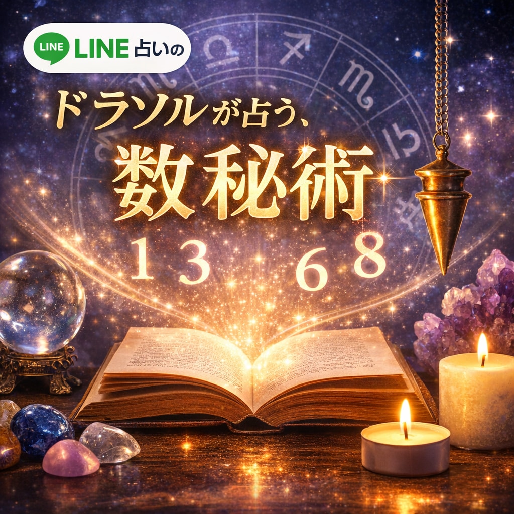 数秘術であなたの運勢を占います LINE占いで活動中のドラソルが、数秘術で鑑定します イメージ1