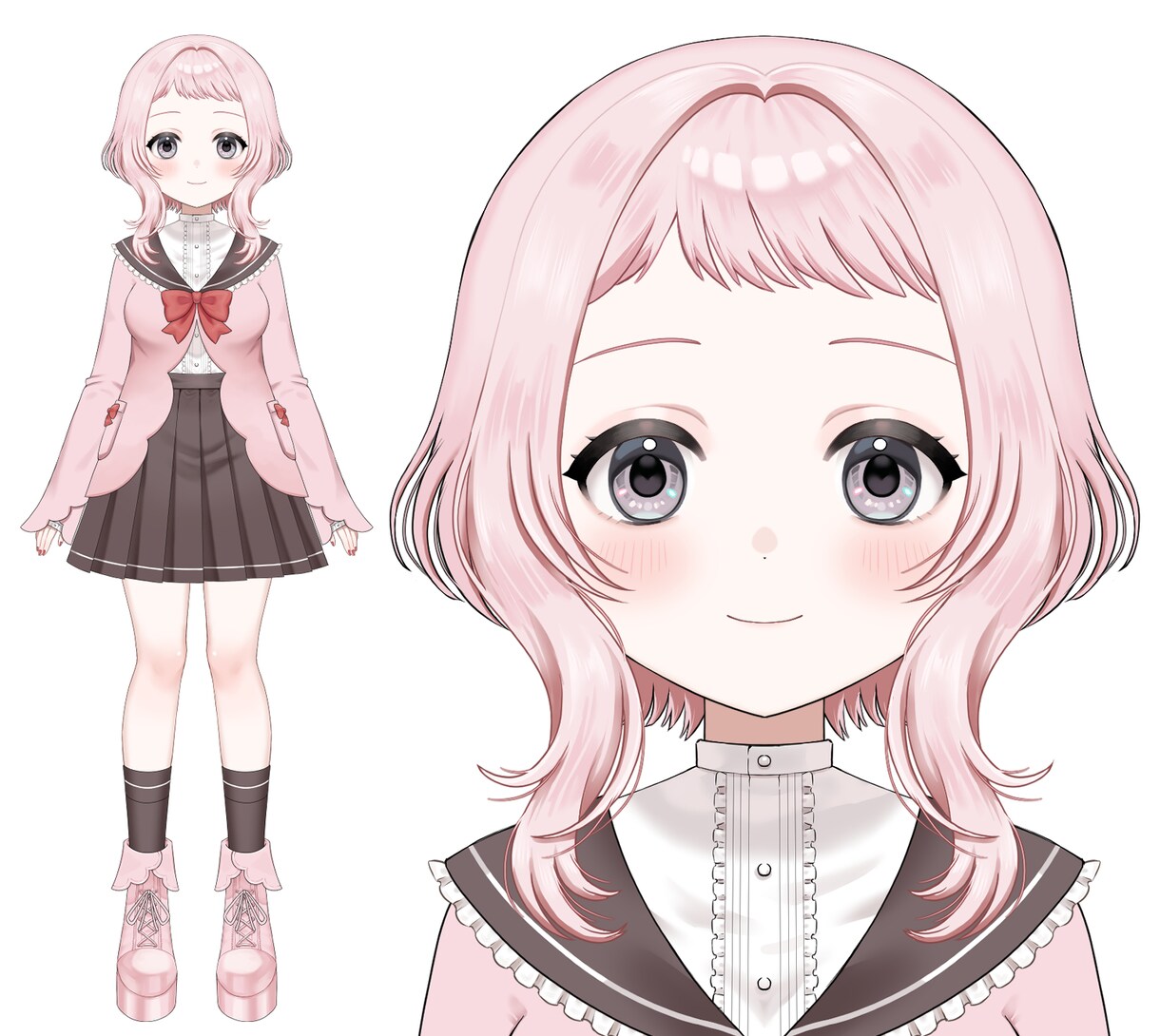 Vtuber向けパーツ分けイラスト制作します 商用利用OK！可愛い・かっこいいイラスト描きます！ イメージ1