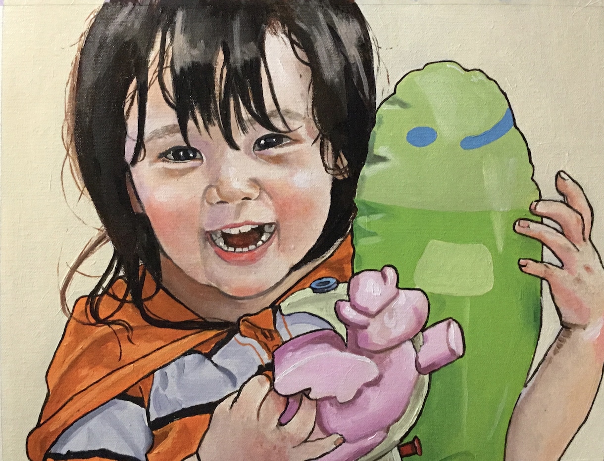 プレゼントにいかがですか！油絵の似顔絵描きます 離れて暮らすなど人へプレゼントにいかがですか？ イメージ1