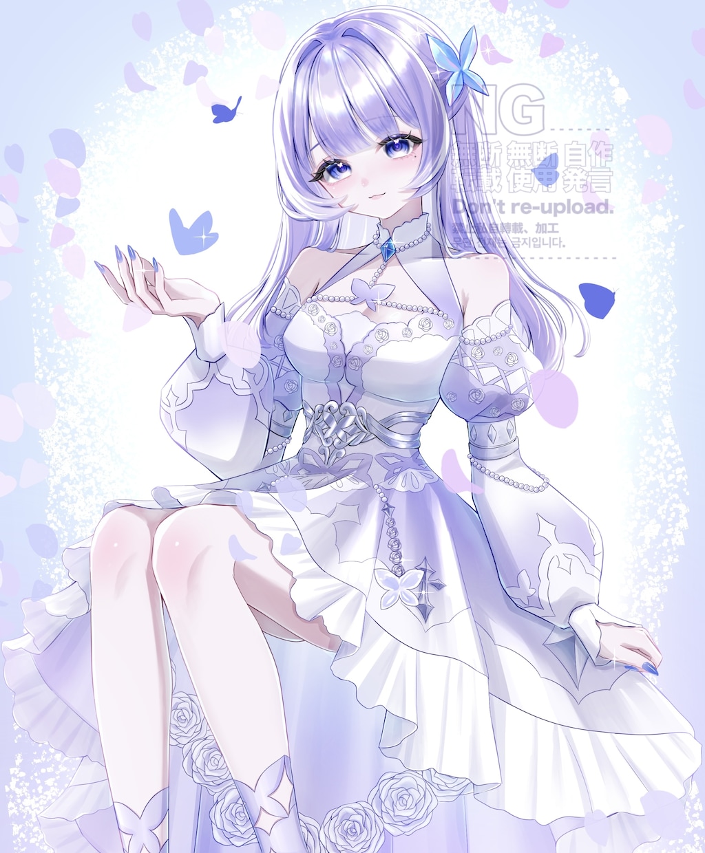 商用利用込！可愛い女の子のイラスト描きます 透明感のあるキラキラしたイラストが得意です！ イメージ1