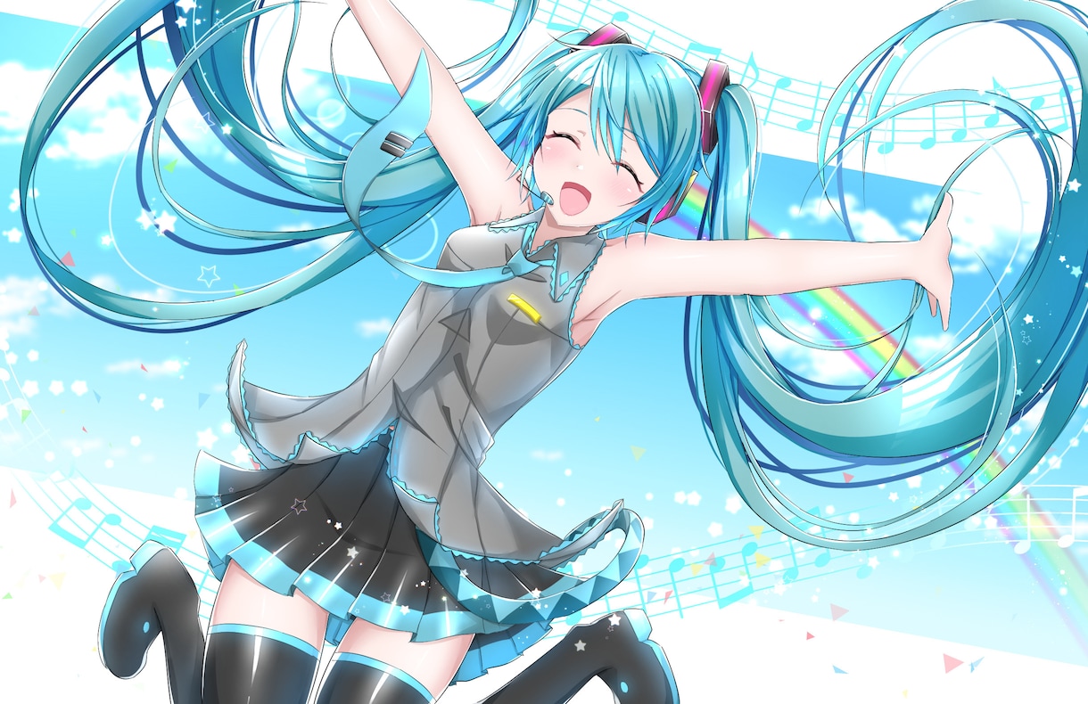女性キャラのイラスト描きます 歌い手・ボカロ・Vtuber動画のお供に1枚！ イメージ1