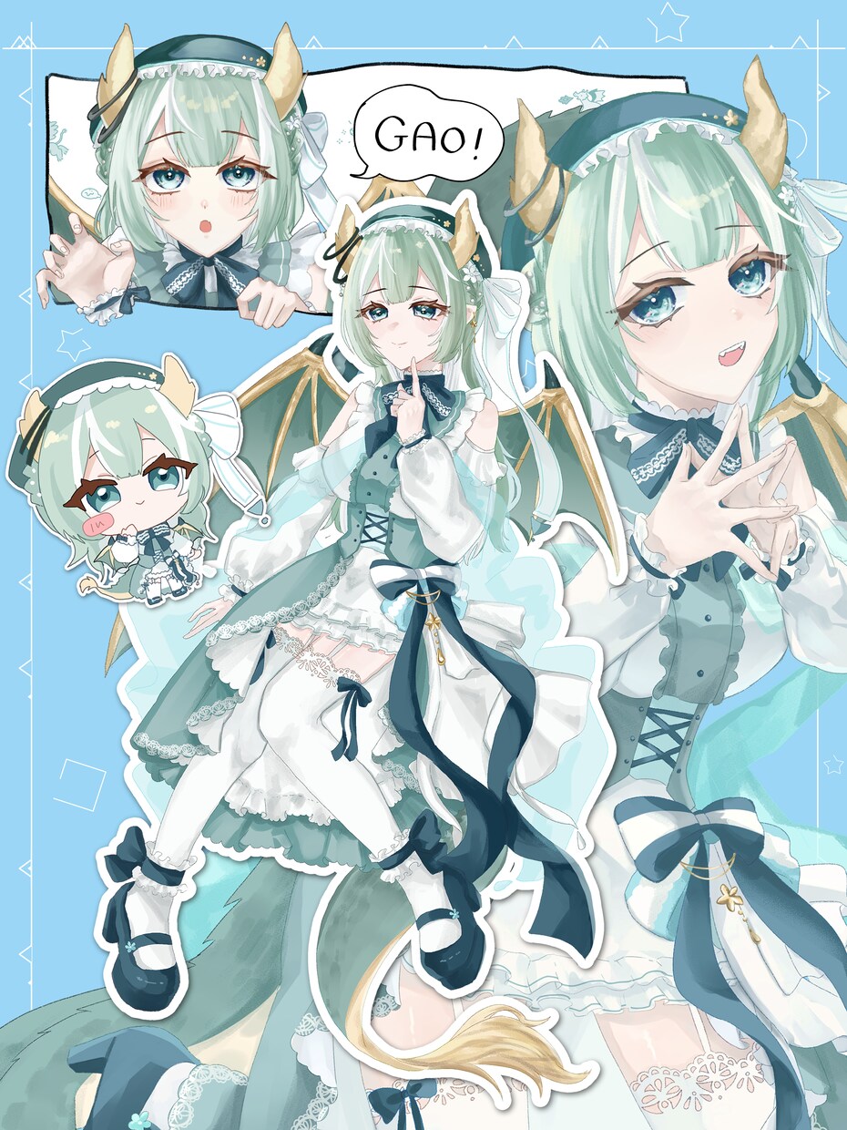 ダークから儚い雰囲気まで幅広いイラスト制作します 表情などキャラクター像を大事に制作いたします！ イメージ9