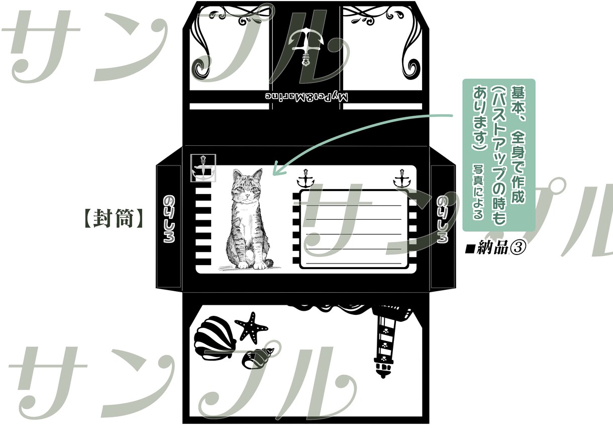 オシャレなペットの似顔絵とキットを作成致します 『ペットの似顔絵』と『その似顔絵で自作出来ちゃうキット4点』 イメージ3