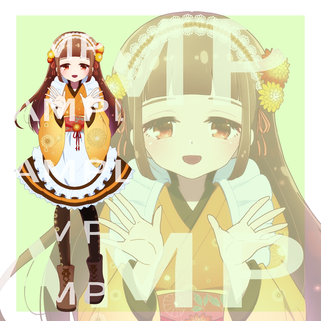 IRIAM用立ち絵制作します アニメ絵、メリハリのあるかわいいイラスト！ イメージ3