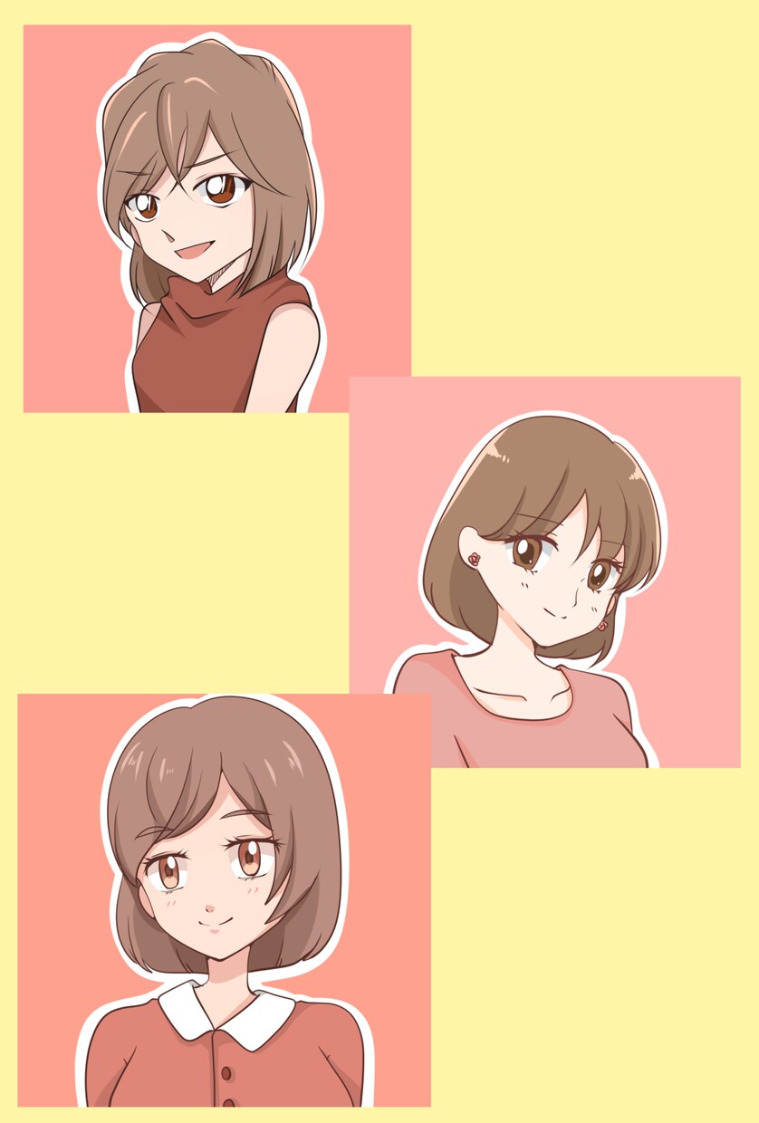 女の子キャラ限定！〇〇風アイコン描きます 即納品を心がけております♪お急ぎの方ご相談下さい イメージ1