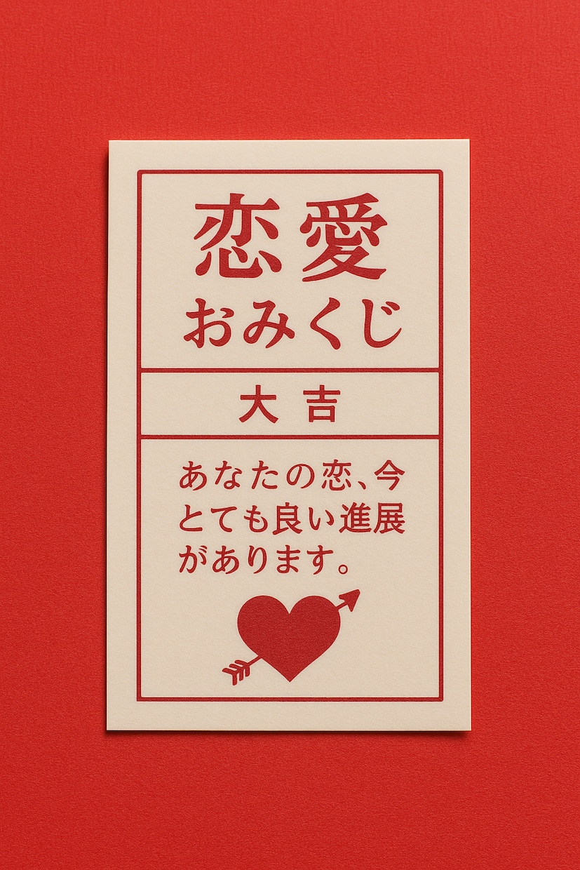 恋愛おみくじで、現在の状況を占います なんでも！相手心理や今置かれている状況の意味を鑑定！ イメージ1