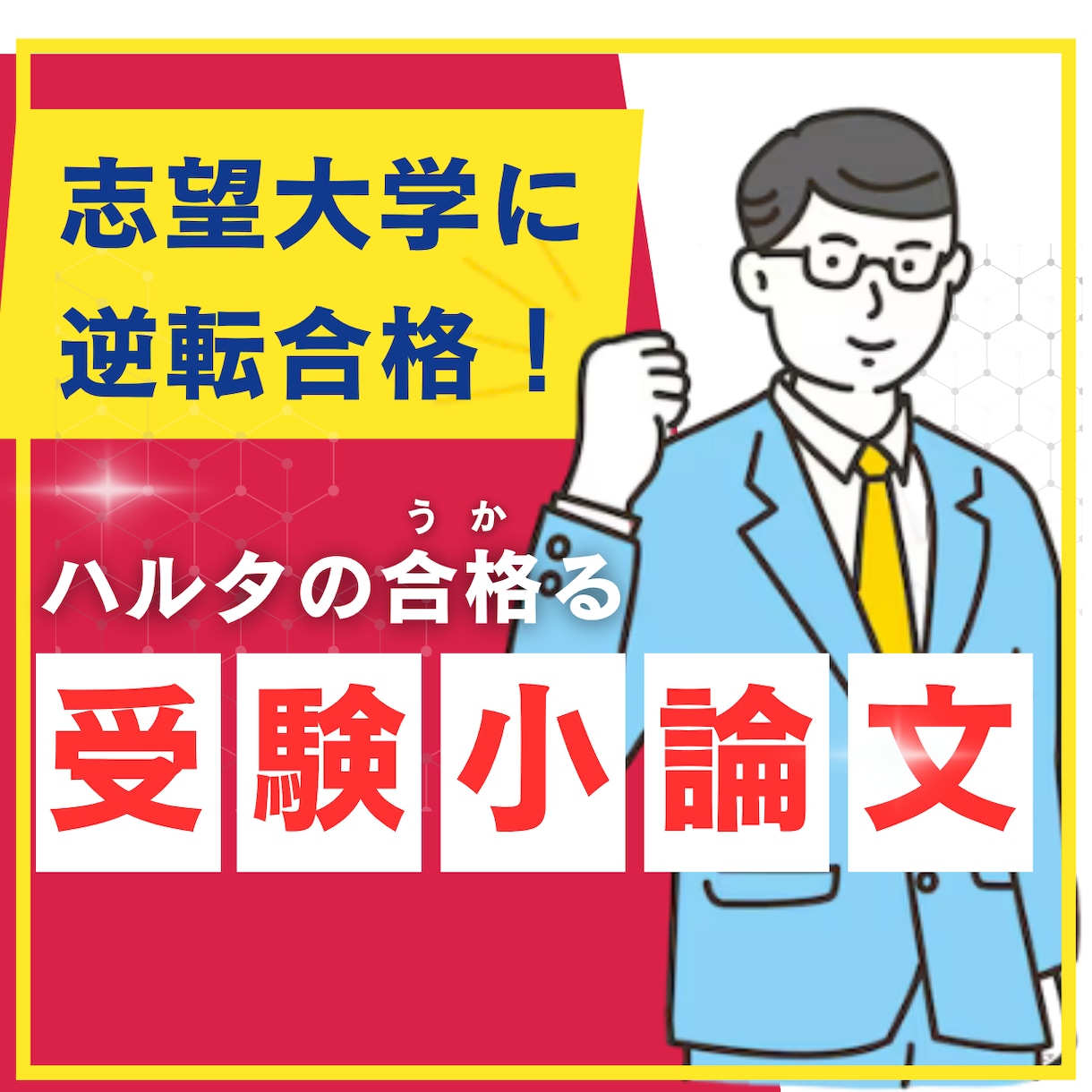 大手予備校のプロ講師が小論文を添削します 実績100件超｜編入学・大学院入試対応｜大学受験用小論文添削 イメージ1