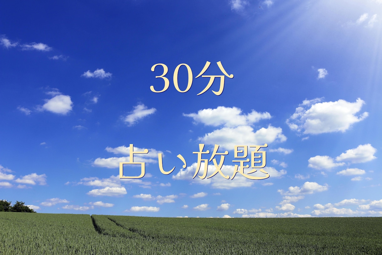 30分間占い放題　リアルタイムチャットで見ます 電話は苦手だけど気になることをたくさん聞きたい方に向いてます イメージ1