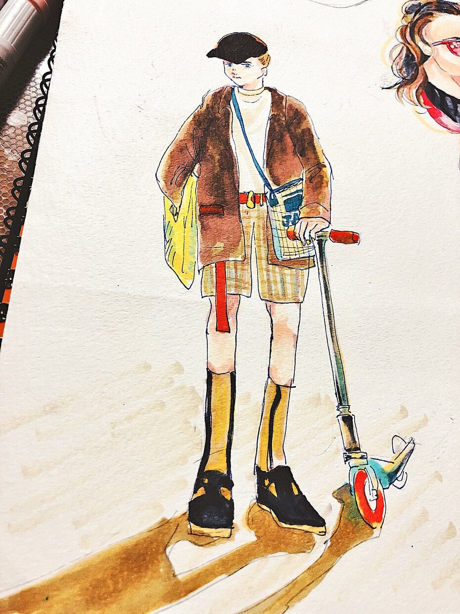 海外っぽいラフなイラスト描きます アイコン、ヘッダー、挿絵などお求めの方に！ イメージ3