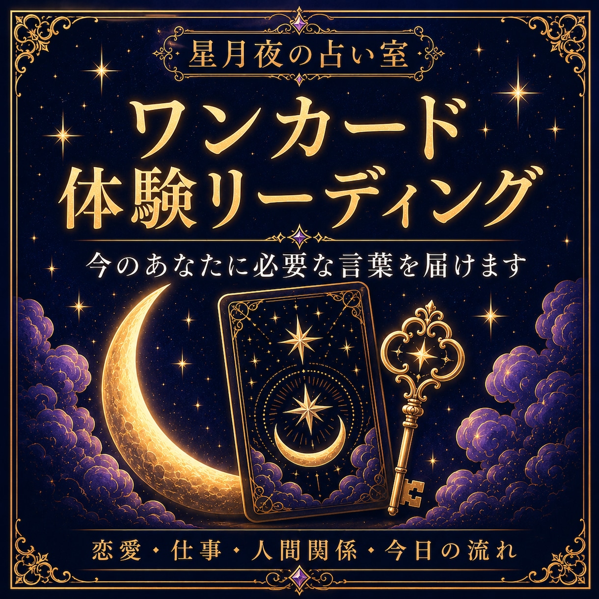 ワンカードで体験リーディングします カード1枚で今必要な言葉を届けます イメージ1