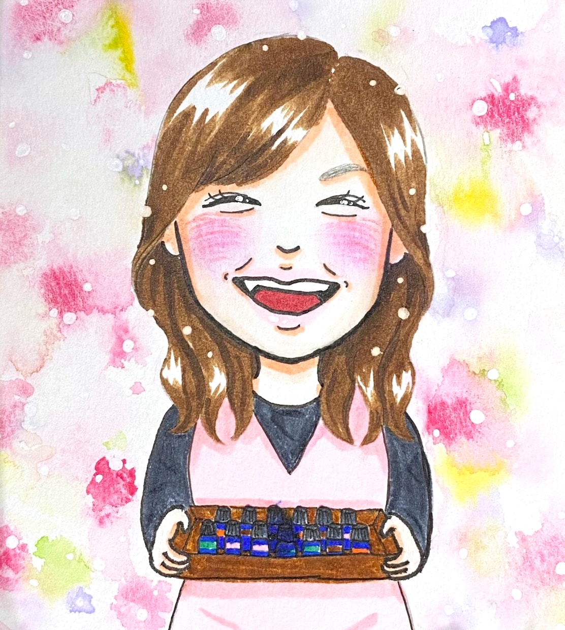 贈り物などにピッタリなポップで明るい似顔絵描きます あなたの大切な1枚を描かせて下さい(*´∀｀*) イメージ7