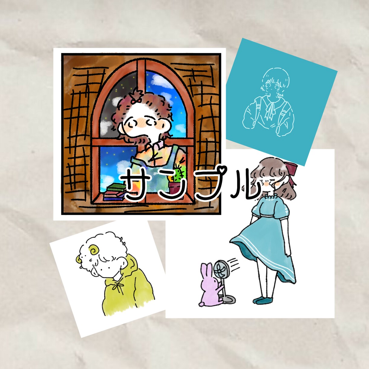 商用利用◎即納・激安ゆるふわイラスト描きます グッズ・返礼品等のイラストが必要な活動者様におすすめ！ イメージ2