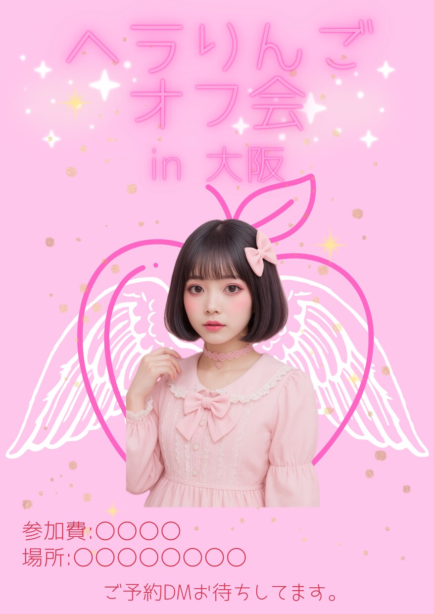 SNS用フライヤー作成します かわいい系、ゴシック系等様々な世界観で作成します。 イメージ3