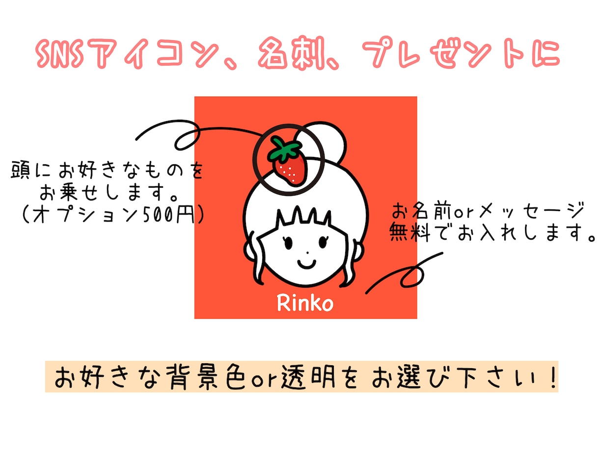 くっきりシンプルな似顔絵お描きします SNSアイコン、名刺、様々な用途で使いやすい！ イメージ2