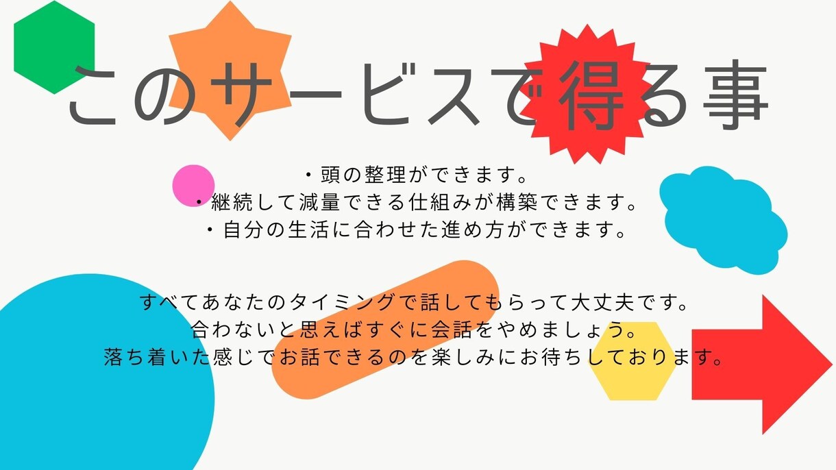 あなたに合ったダイエット方法一緒に考えます 半年間減量継続中！誰もが続けやすいダイエットを！ イメージ1