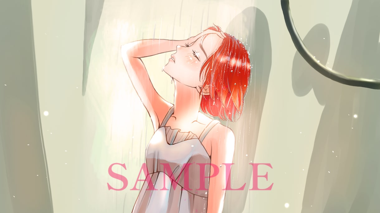 商用利用可＊透明感のある背景付きイラスト制作します YouTubeやサムネ画像、SNSイラスト、HP挿絵などに＊ イメージ2