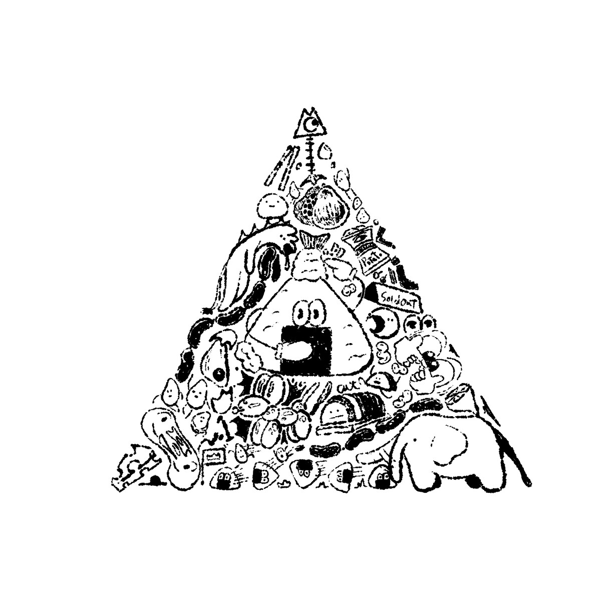ポップな手描きイラスト描きます 好きなものをぎゅっと詰め込む、ごちゃかわイラストです。 イメージ2
