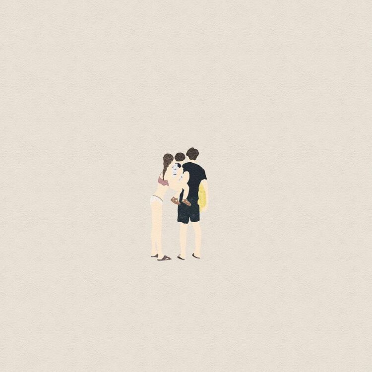 淡い雰囲気の似顔絵描いています wedding、お子様や家族との思い出描きます イメージ3