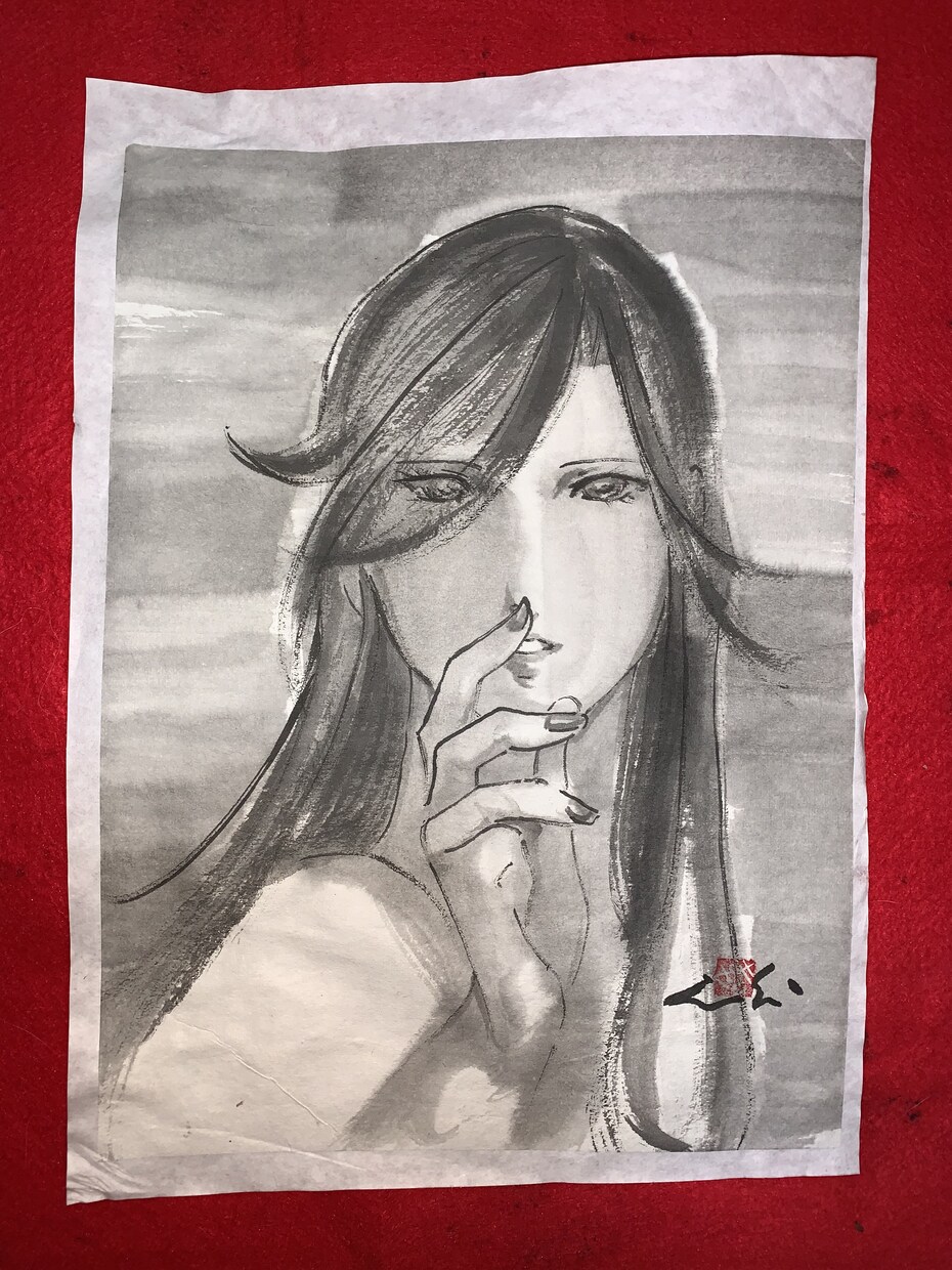 墨絵があります 水墨画を肉筆で楽しみたい方へ。 イメージ4