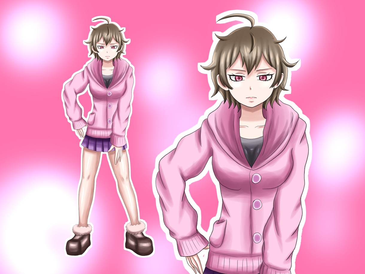 目つきの悪い女の子のイラストを売ります 目つきの悪い女の子のイラスト！IRIAMお試しに最適！ イメージ1
