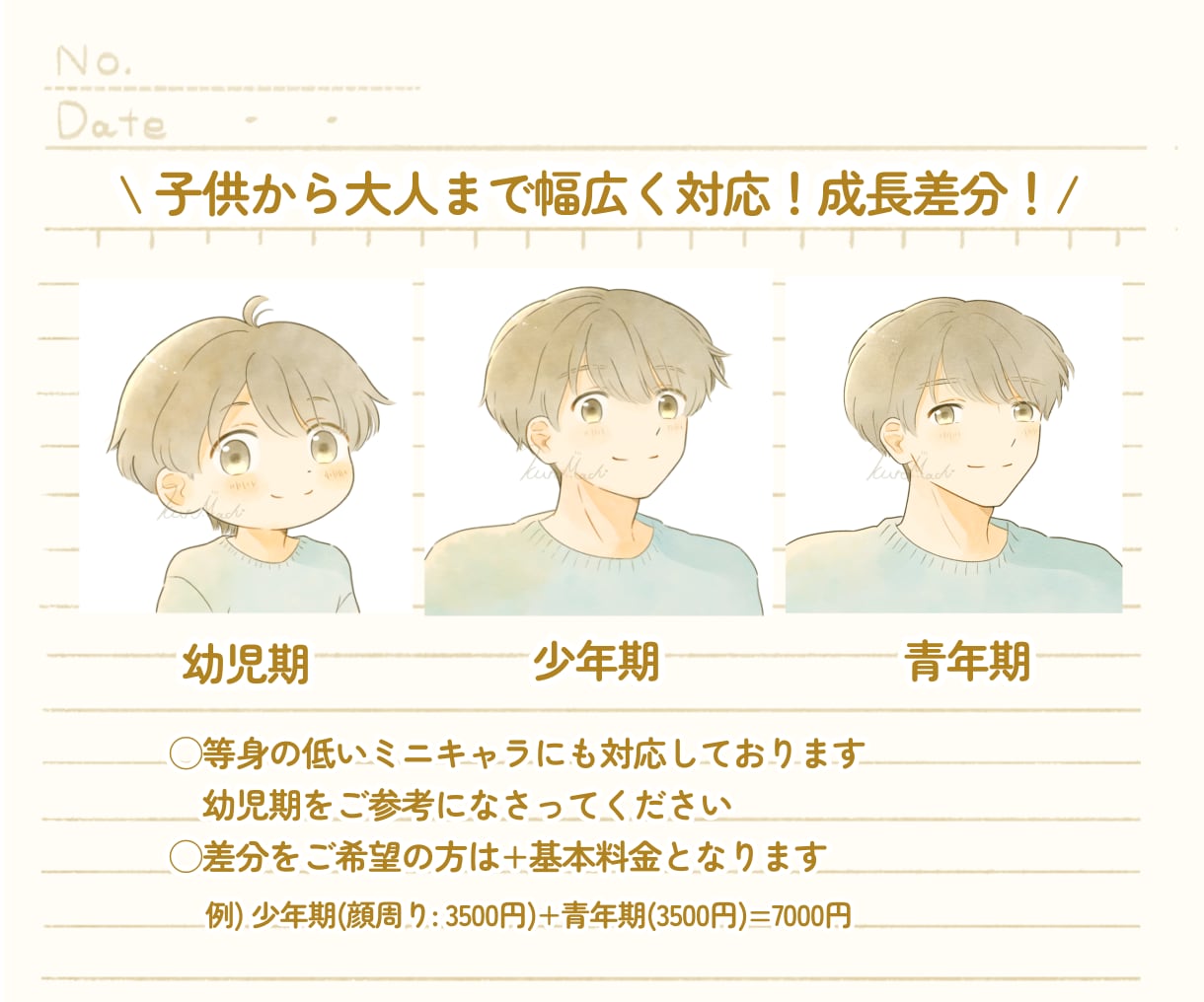 あなただけの温かみあるアイコンをお描きします SNSやプロフィールに♡心がほっとするアイコンをお届けします イメージ4
