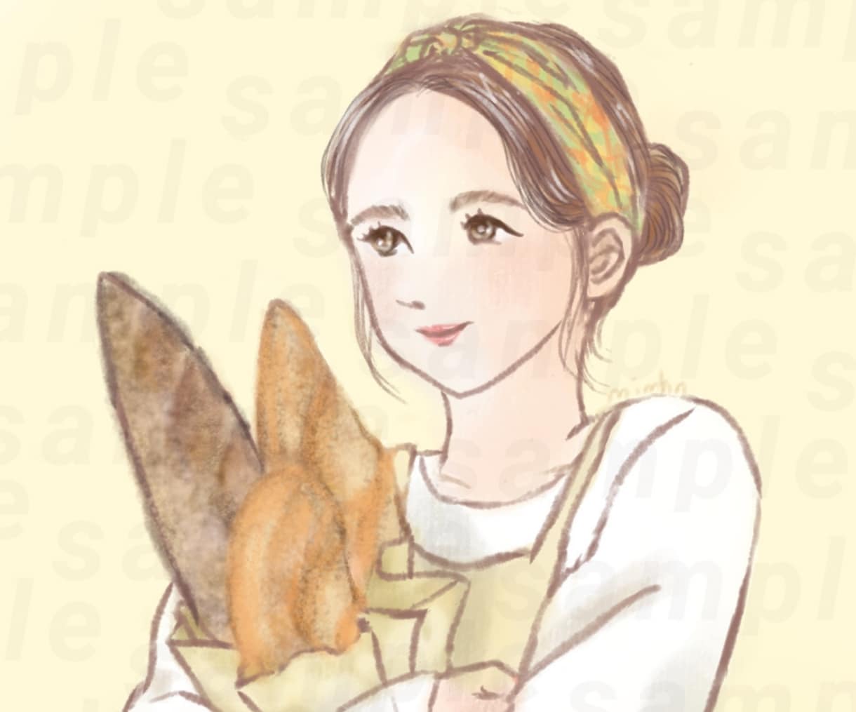 表情、しぐさで可愛く魅せます サービス・商品・店舗・個人観賞用などイメージをイラストに イメージ2
