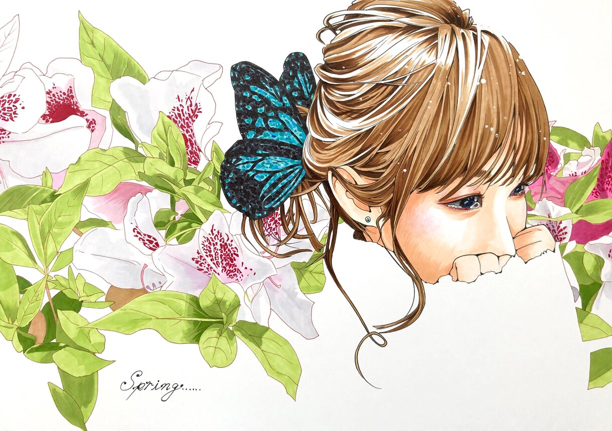 A4イラスト原画販売します 今まで描いてきたイラスト原画を額装して販売します。 イメージ4
