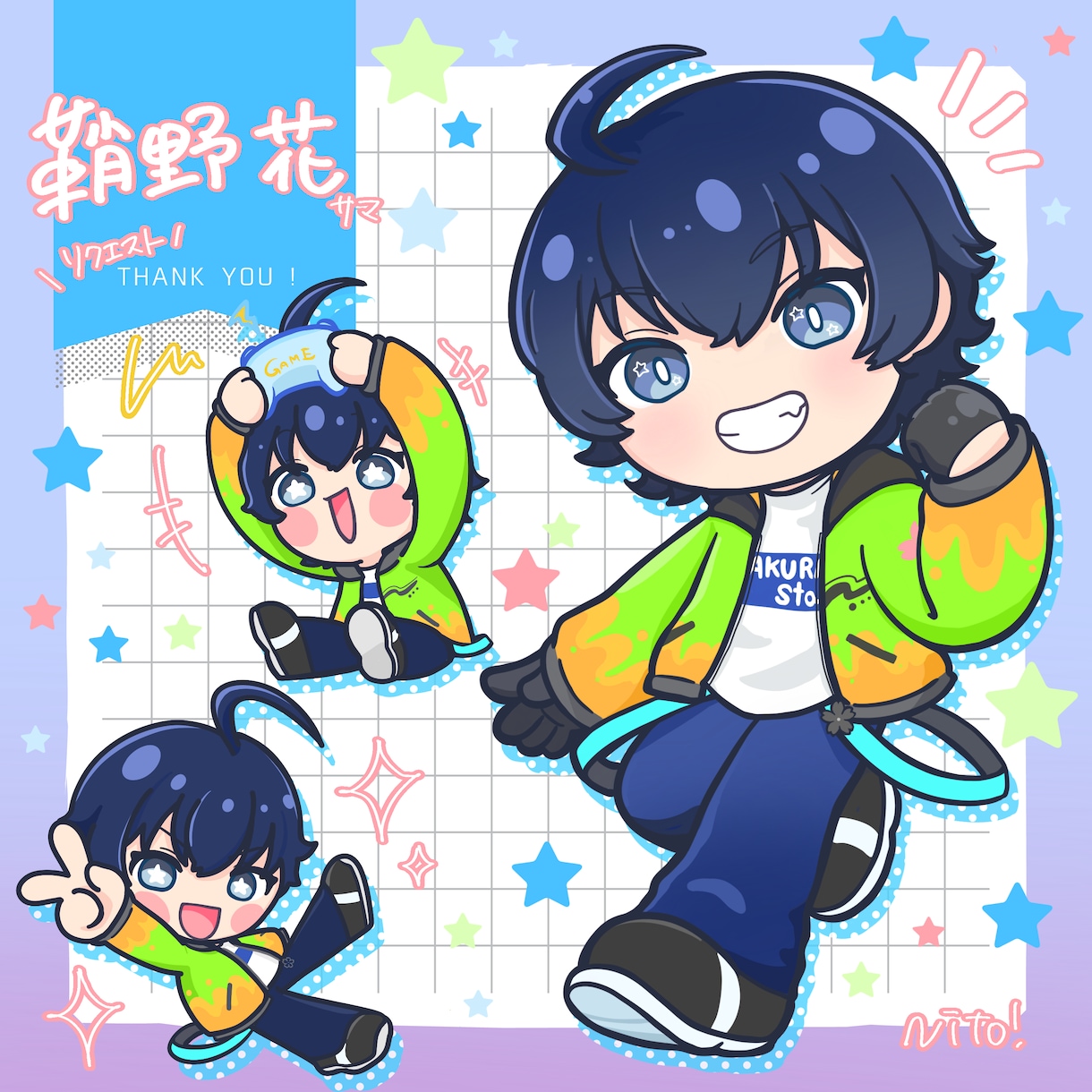 2.5頭身ミニキャライラスト描きます もちもちPOPでキュートな2.5頭身イラスト描きます！ イメージ8