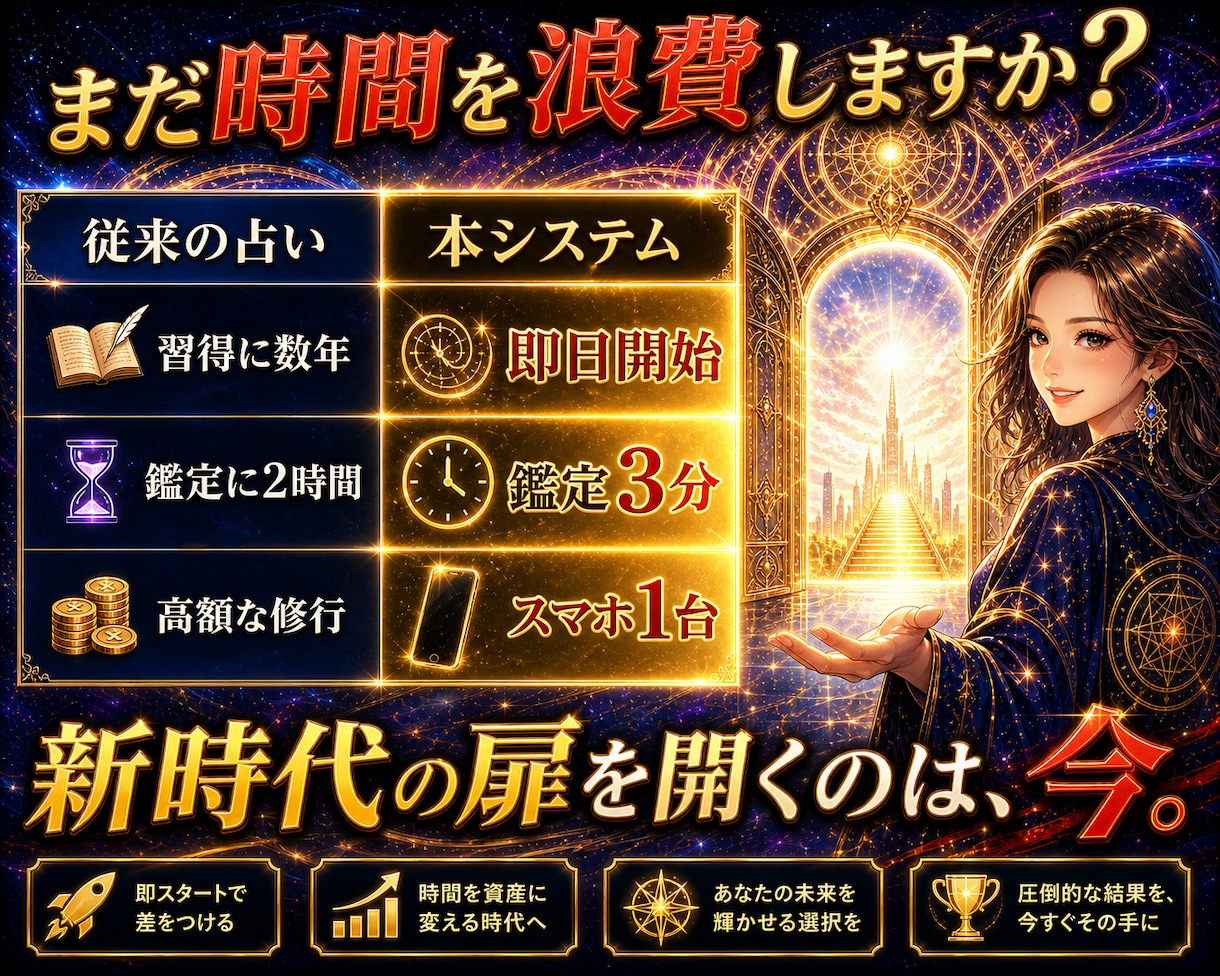 スマホ１台で！2026最新AI画期的な占いをします 会話で占う98％自動化新時代のAIで占術は無限大！初心者でも イメージ5