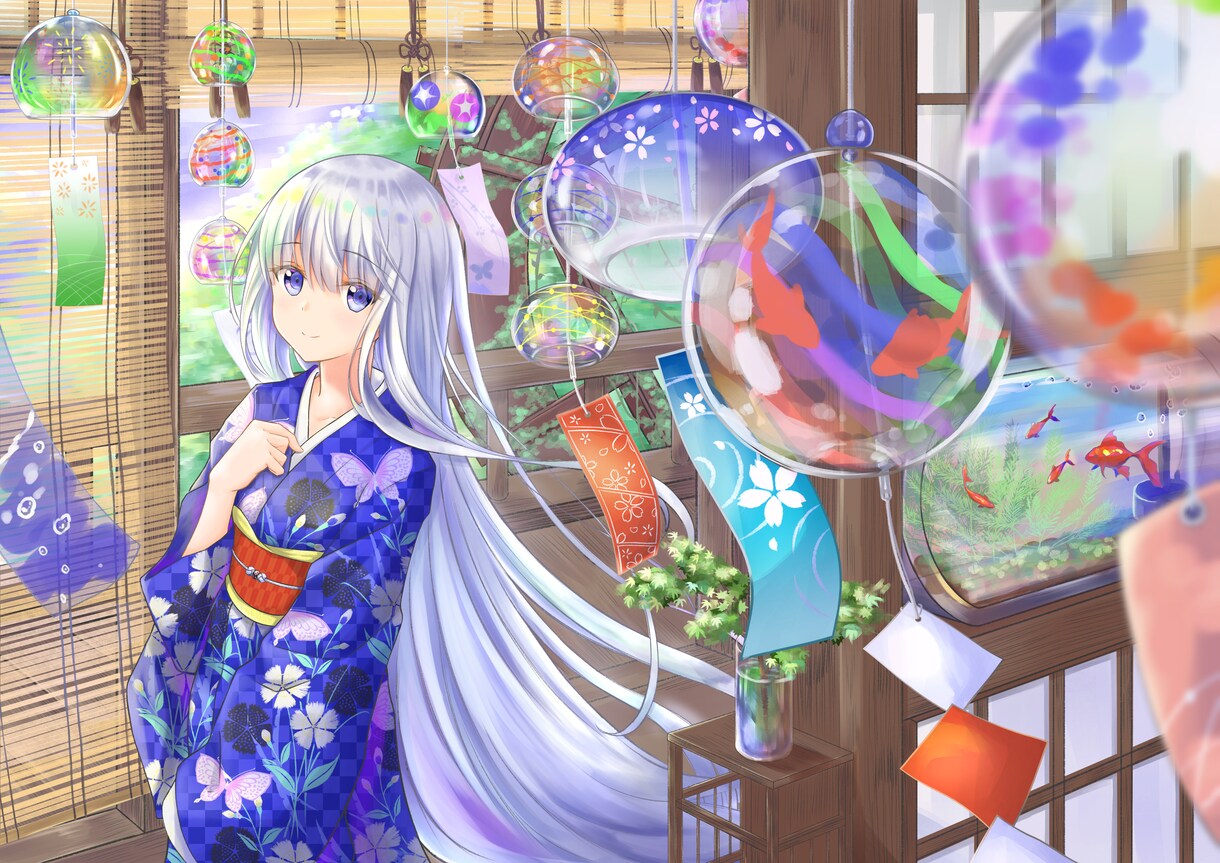 可愛く綺麗なイラストをお描きします キャラクター立ち絵や、綺麗な背景付きの一枚絵等お描きします！ イメージ3