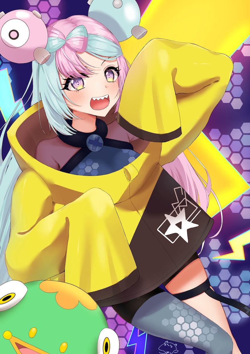 かわいい女の子の一枚絵を全力で制作致します アイコン・サムネ・記念イラストなどに使える一枚絵描きます！ イメージ5