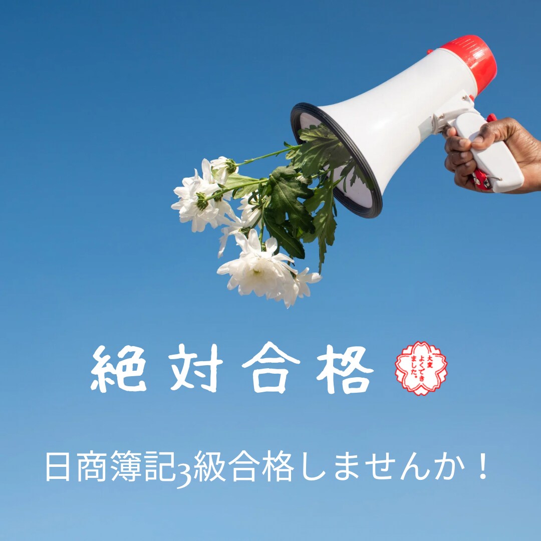 初心者必見！日商簿記3級のお手伝い致します 現役商業高校生が教えるわかりやすい解説！コスパ最強！ イメージ1