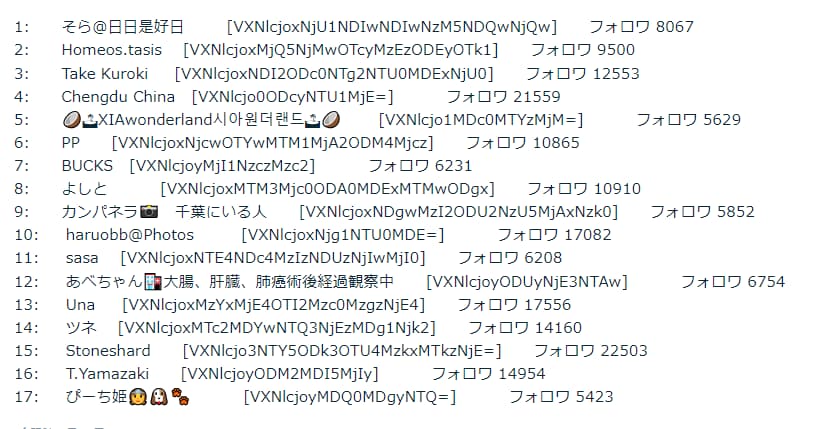 X/Twitter ユーザーリストを生成します 特定条件に合致するユーザーを自動抽出します イメージ2