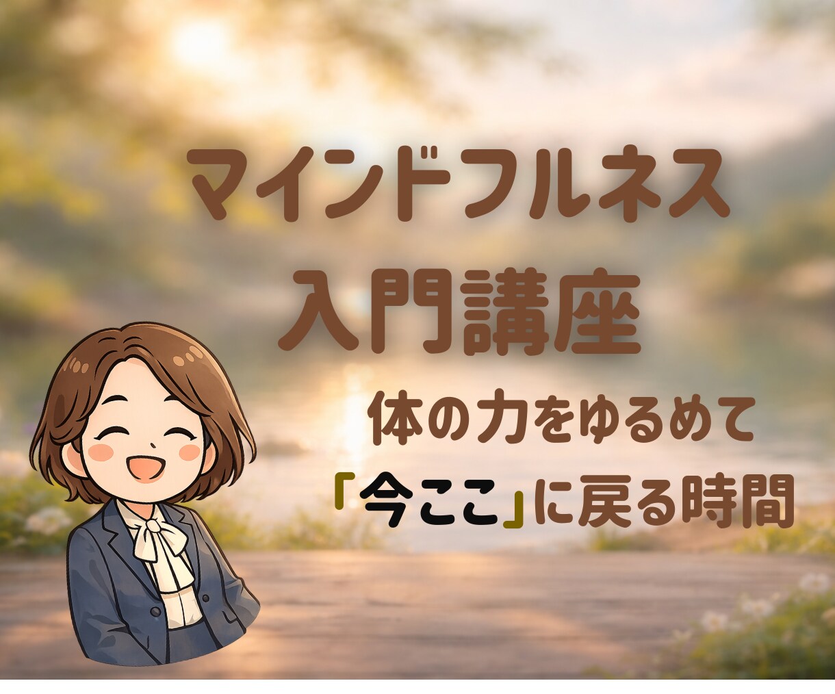 体をゆるめて心まで軽くなる時間をお届けします 私は今ここにいる。それで良いって言ってみようよ✨ イメージ1
