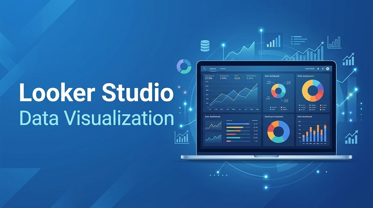 LookerStudioでデータ可視化します スプレッドシート等のデータを分かりやすいグラフに集約！ イメージ1