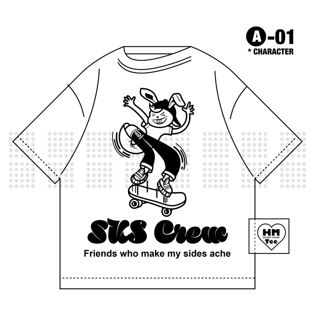 キャラクターメインのお洒落なTシャツデザインします どこで買ったのと聞かれる、プロスペックなTシャツデザイン イメージ2